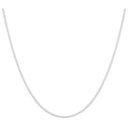 1.2mm Solid .925 Sterling Silver Flat Curb Choker Chain Necklace, 16 inches